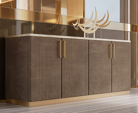 Credenza moderna sospesa
