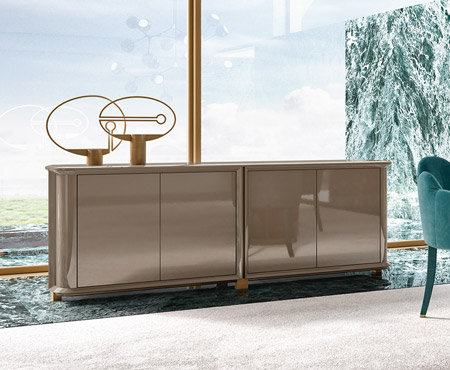 Credenza moderna EMPIRE con piede mosso